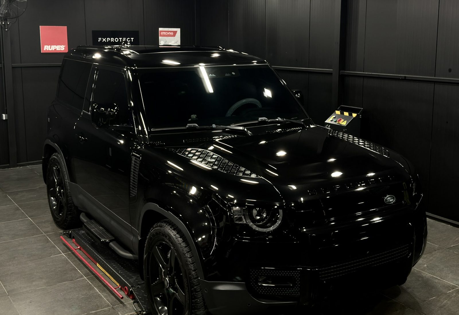 Front-end paint protection film on a G-Class at DSTNCT WERKS